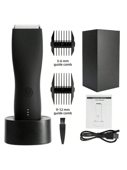 1pc Usb Rechargeable 800mah Lithium Battery Hair Trimmer For Men And Women, Electric Hair Clipper And Epilator For Whole Body, Wet/dry, Waterproof, Ceramic Safety Blade, Quiet