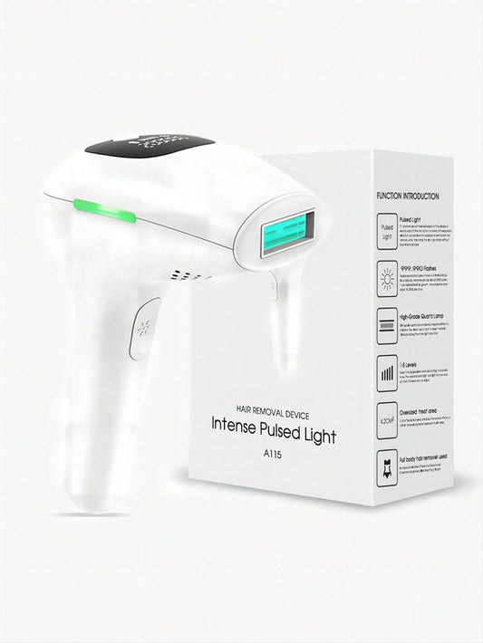 1pc White Plug Powered Epilator 999,999 Flashes Hair Removal Device For Women Bikinis A8X201-2